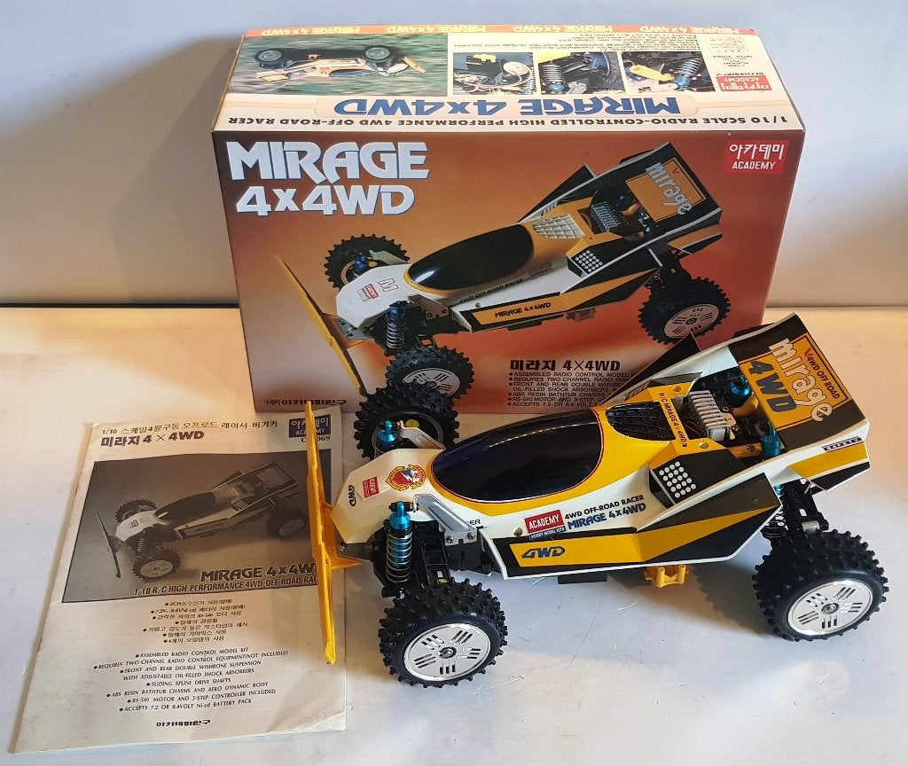 Vintage Academy Mirage 4x4/Mirage 4x4WD #CA069 de 1994, Échelle 1:10, Enlèvement ou Envoi, Voiture off road, Comme neuf