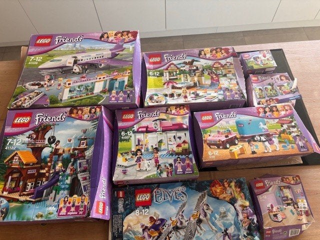 Lego Friends - Box met verschillende sets, Gebruikt, Inclusief instructies, Lego, Friends
