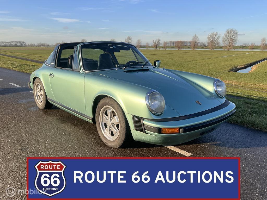Porsche 911 S Targa | 1976 | Route 66 Auctions, Auto's, Oldtimers, Bedrijf, Te koop, Porsche, Benzine, Overige carrosserie, Handgeschakeld