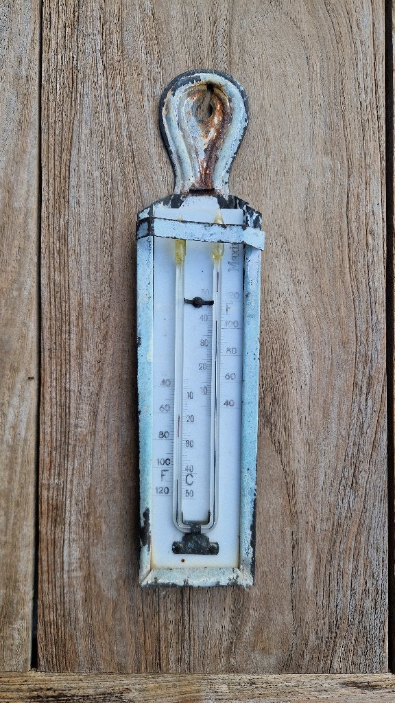 Antieke buiten thermometer, jaren 20-40, Antiek en Kunst, Antiek | Gereedschap en Instrumenten, Ophalen