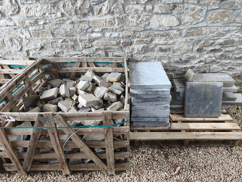 Lot de pierre bleue & pavés Kandla gris – 200 €, Comme neuf, Autres types, 10 m²² ou plus, Enlèvement