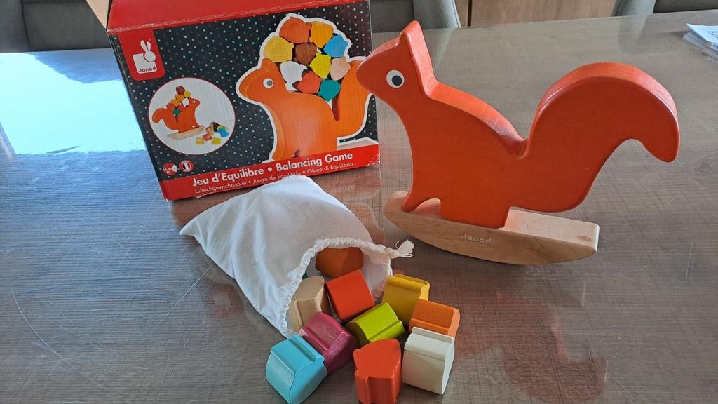 Houten speelgoed kinderen - Nutty balance Janod - peuter, Ophalen