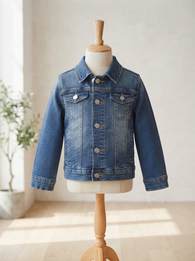 Klassiek blauw jeansjasje H&M maat 164, Kinderen en Baby's, Meisje, H&M, Ophalen of Verzenden, Zo goed als nieuw