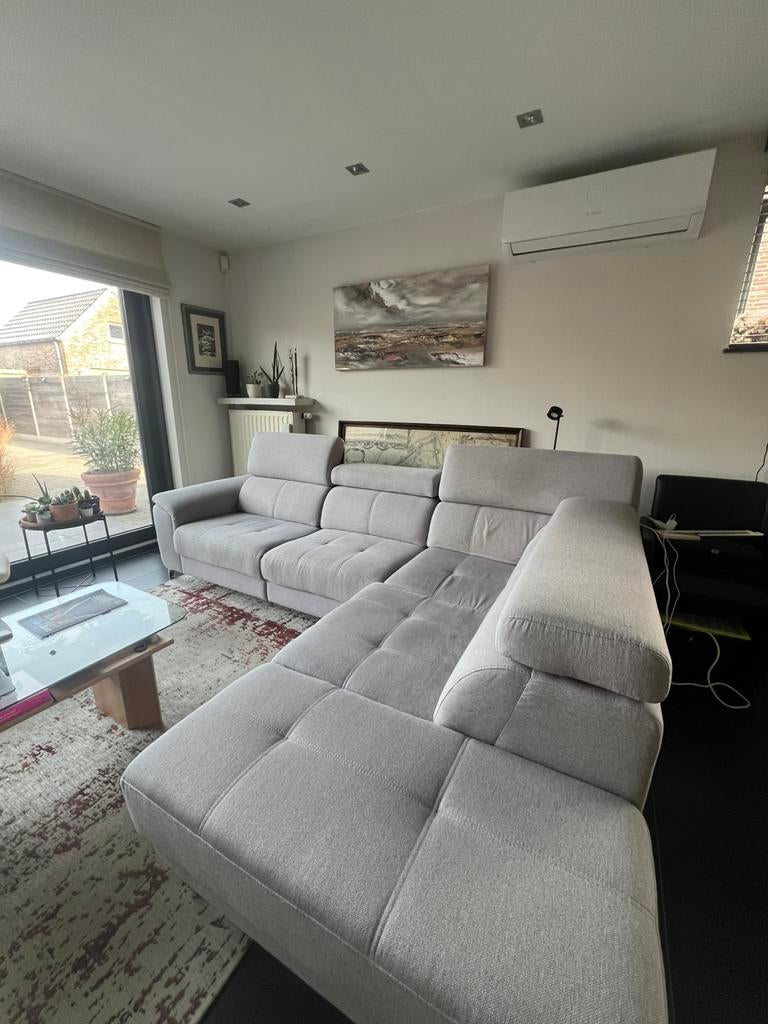 Hoeksalon met relaxfunctie( electrisch), Ophalen, Gebruikt, Stof, Modern