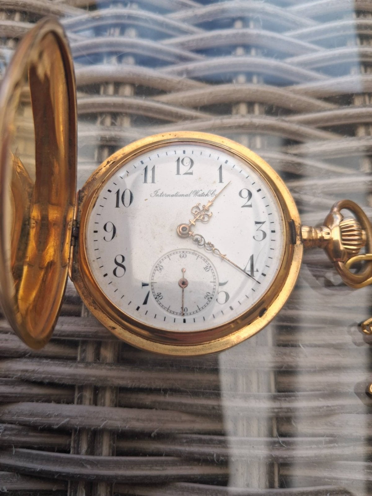 Montre de poche IWC en or 18 carats, Autres marques, 1900 à 1930, Or, Enlèvement