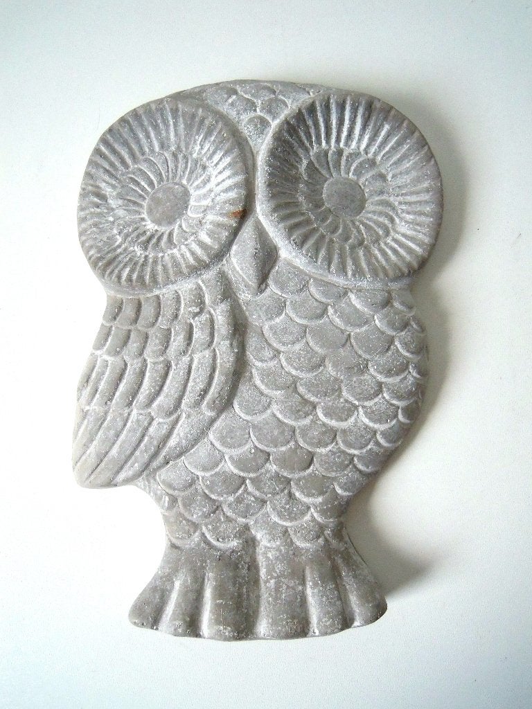 Nieuwsgierige stenen uil als wanddecoratie, Ophalen of Verzenden