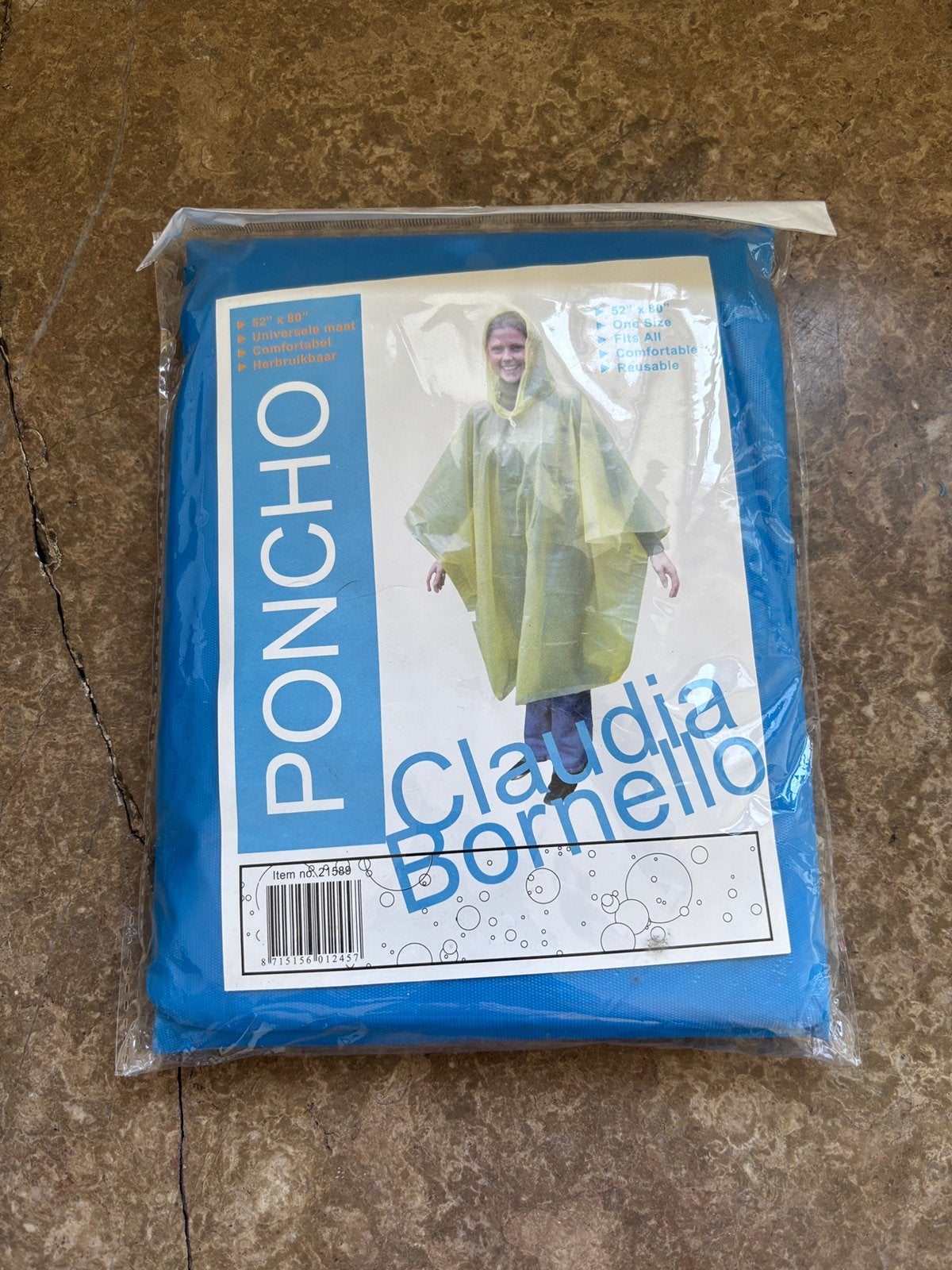 Regenponcho (one size fits all), Caravanes & Camping, Vêtements de pluie, Enlèvement, Neuf, Poncho de pluie