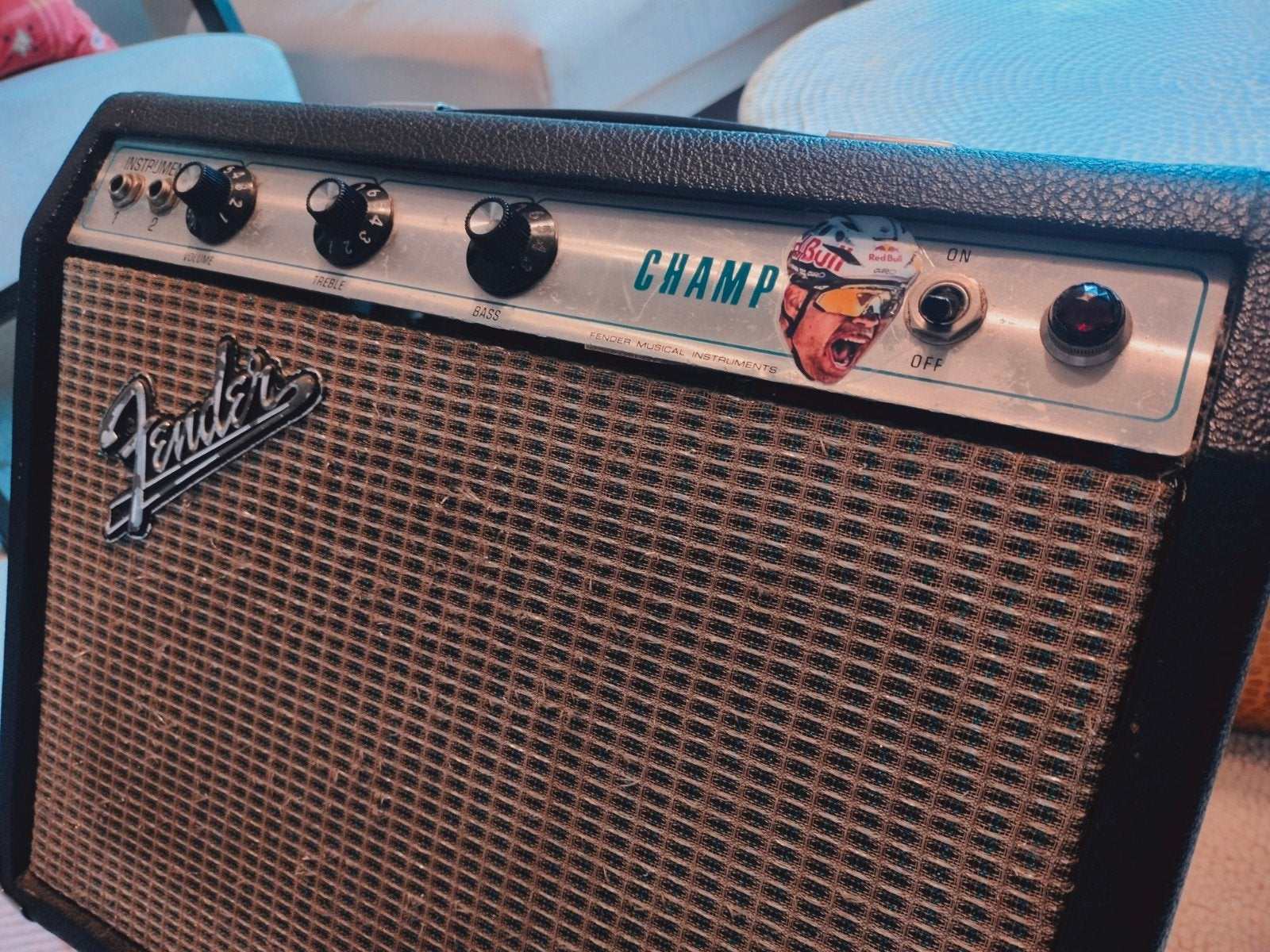 Vintage Fender Champ (Silverface) — début des années 70, Musique & Instruments, Enlèvement