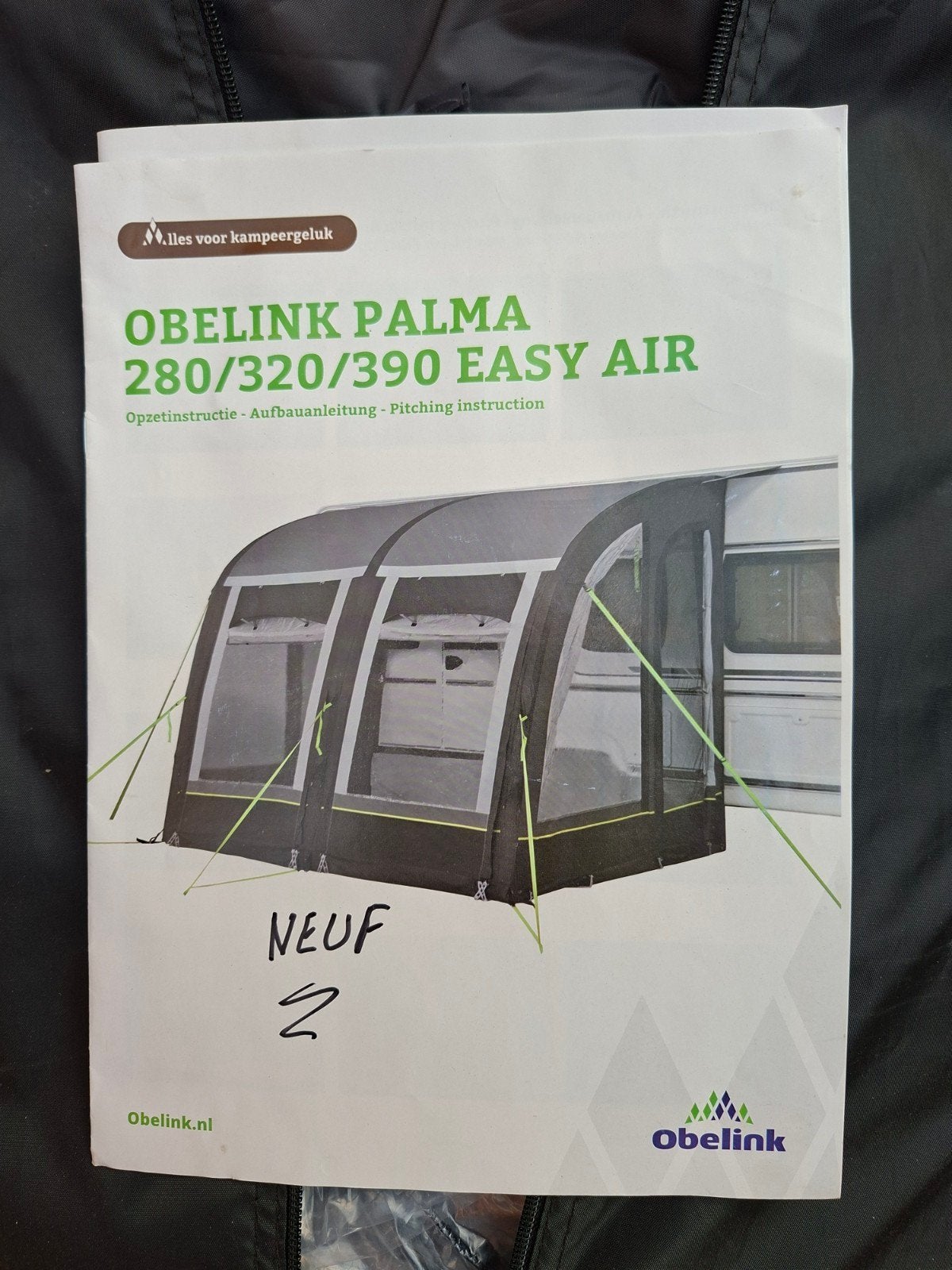 auvent gonflable neuf jamais servi, Caravanes & Camping, Enlèvement, Neuf