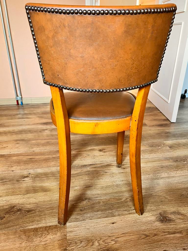 Chaises en bois des années 1950 (3 pièces), Antiquités & Art, Antiquités | Meubles | Chaises & Canapés, Enlèvement