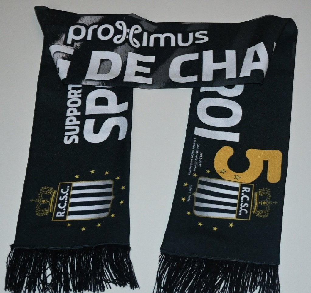 Sporting Charleroi / Sjaal Proximus 5 saisons, Verzamelen, Verzenden, Nieuw, Vaantje of Sjaal