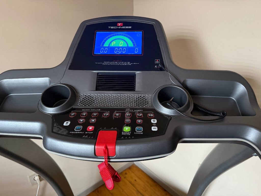 Tapis de course Techness T1100, Sports & Fitness, Appareils de fitness, Comme neuf, Enlèvement, Métal, Jambes