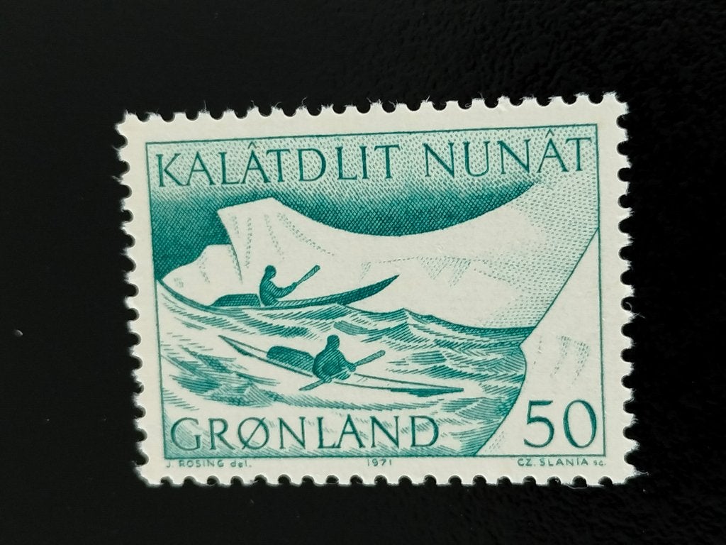 Groenland 1971 - postbedeling per kajak **, Verzenden, Denemarken, Postfris