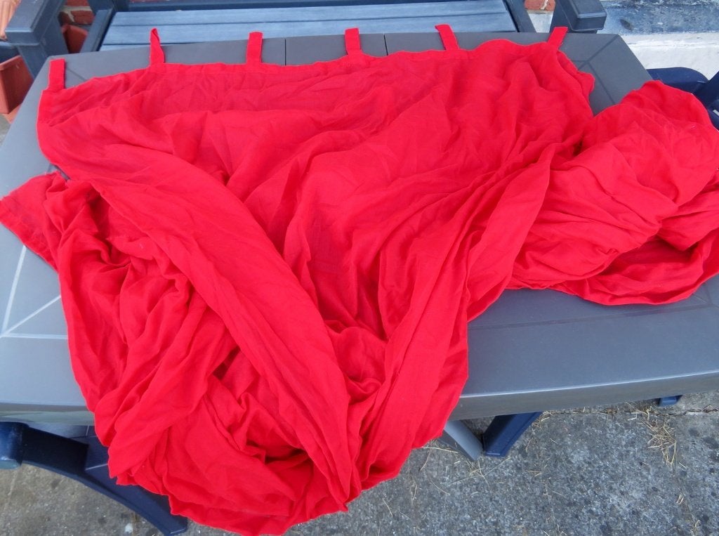 Paire de voilage rouge, Maison & Meubles, Ameublement | Rideaux & Stores à lamelles, Rouge, Voilage, 145 cm, 200 cm