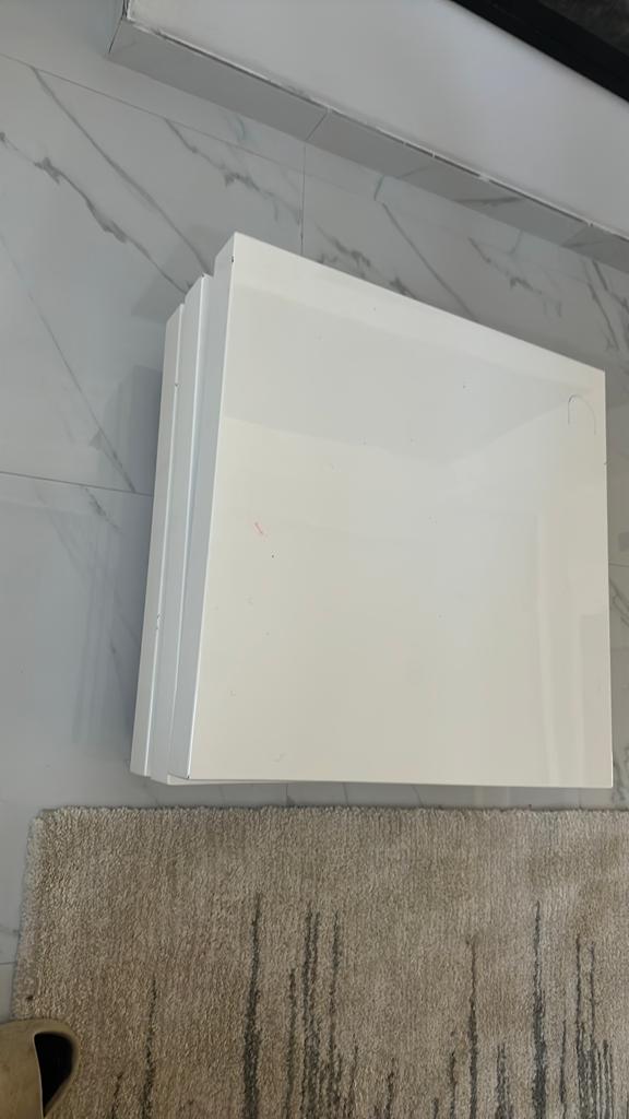 Witte salontafel, Ophalen, Vierkant, 50 tot 100 cm, Zo goed als nieuw
