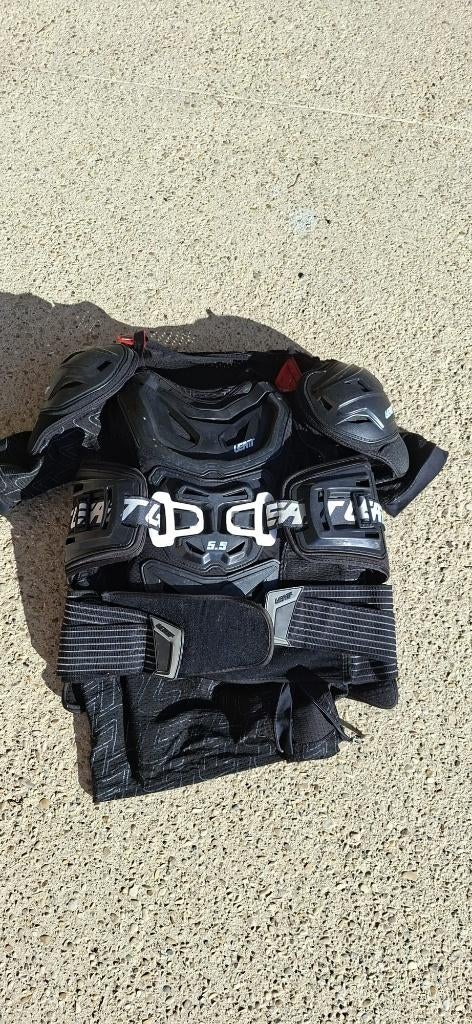 cross harnas L/XL - body protector Leatt 5.5, Ophalen, Tweedehands, Motorcrosskleding