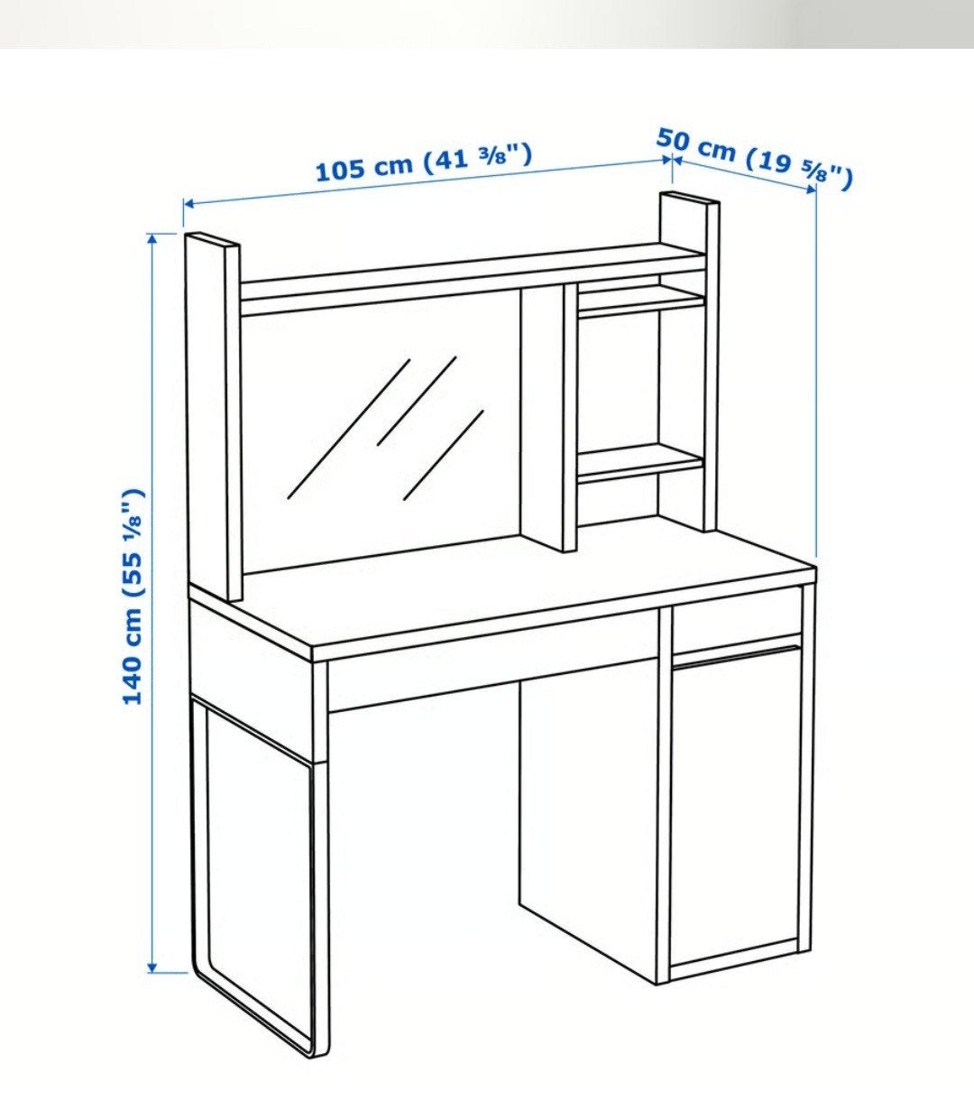 Meuble Bureau Micke Ikea, Enlèvement
