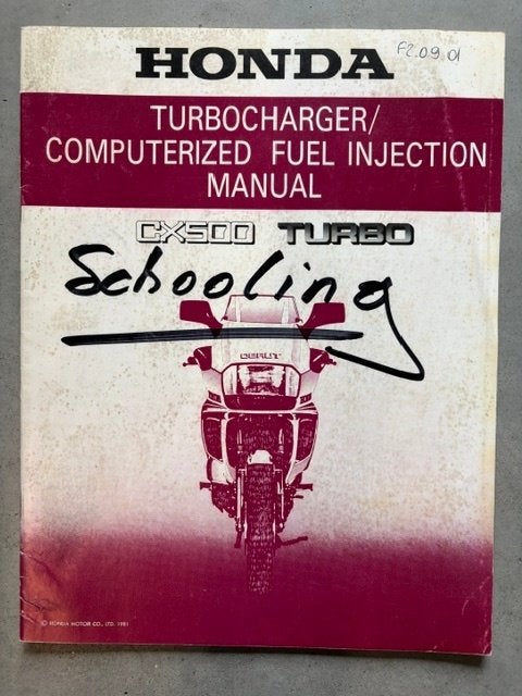 Werkplaatshandboek Honda CX500 Turbo, Motoren, Handleidingen en Instructieboekjes, Ophalen of Verzenden, Honda