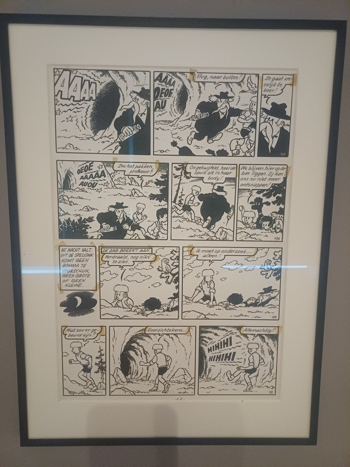 jommeke - De Zwarte Bomma - originele pagina, Boeken, Ophalen of Verzenden
