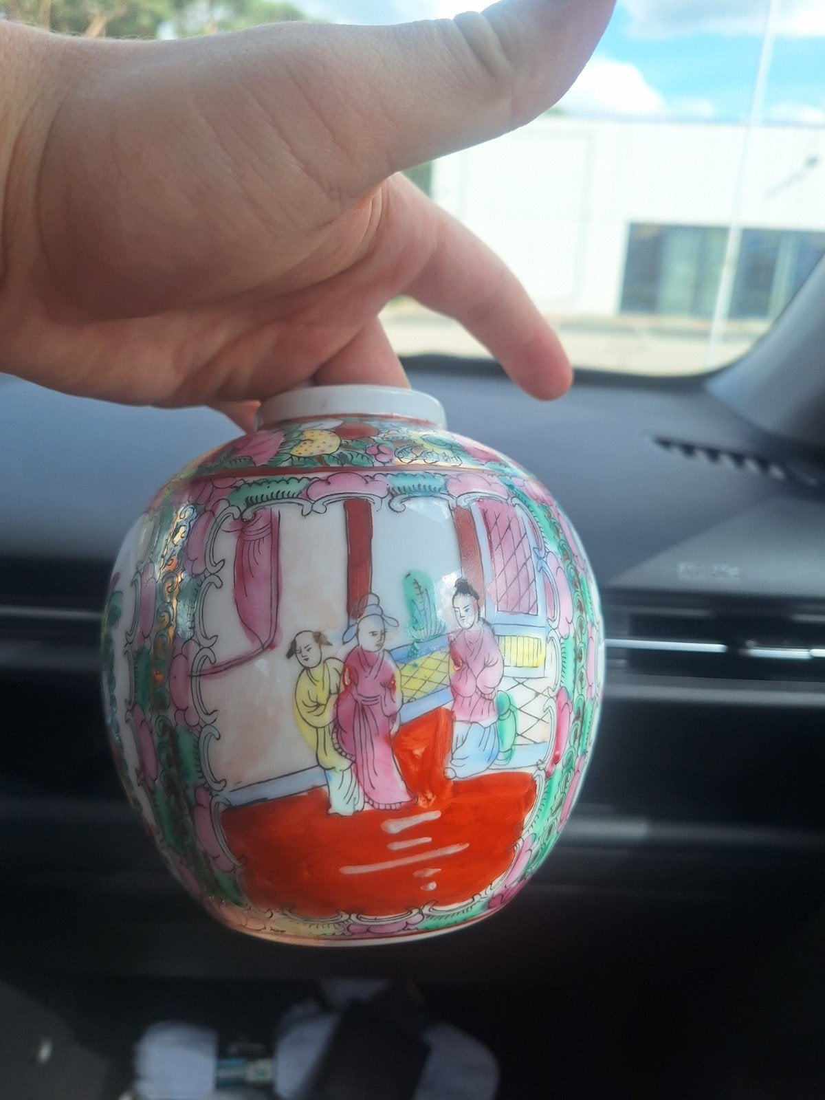 oude chinese vaas met zegel van onder, Antiek en Kunst, Ophalen of Verzenden