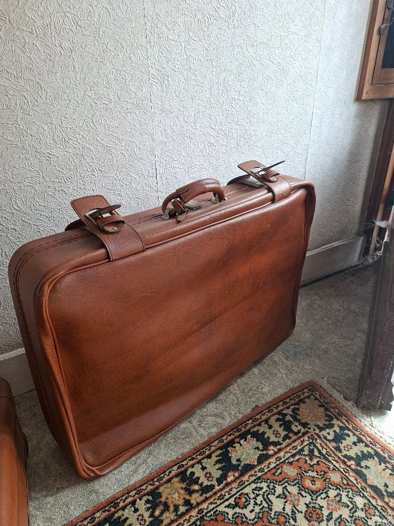 Vintage reiskoffer bruin – retro – 60-70, Ophalen