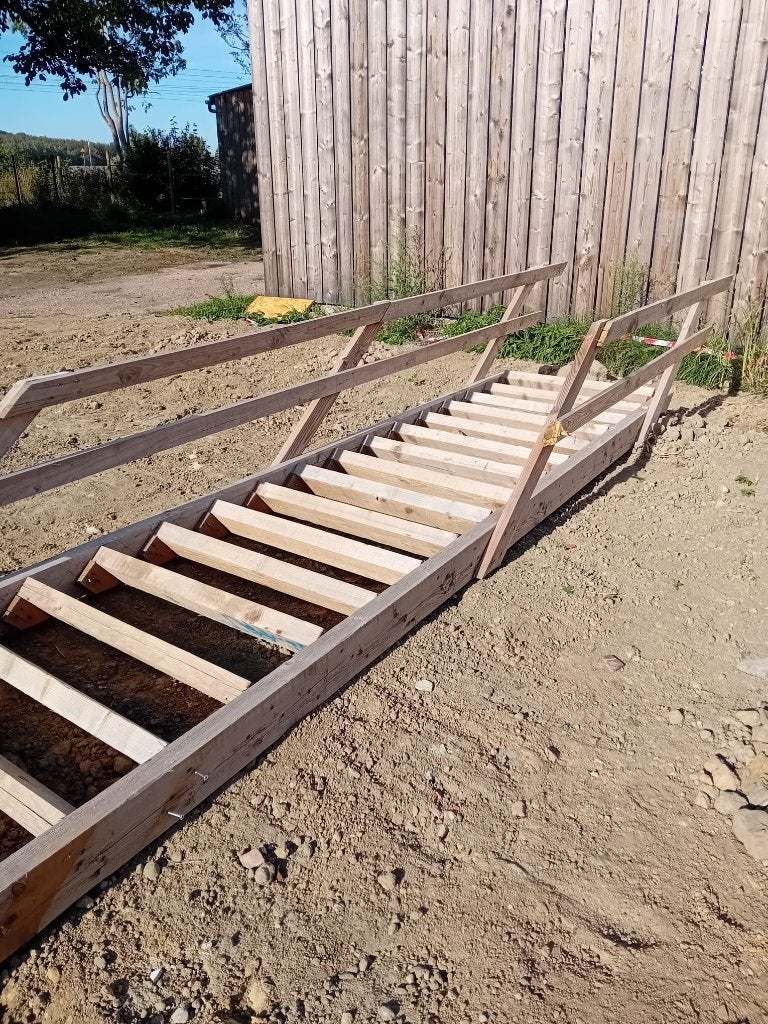 Escalier de chantier en bois, Bricolage & Construction, Enlèvement, Comme neuf, Escalier