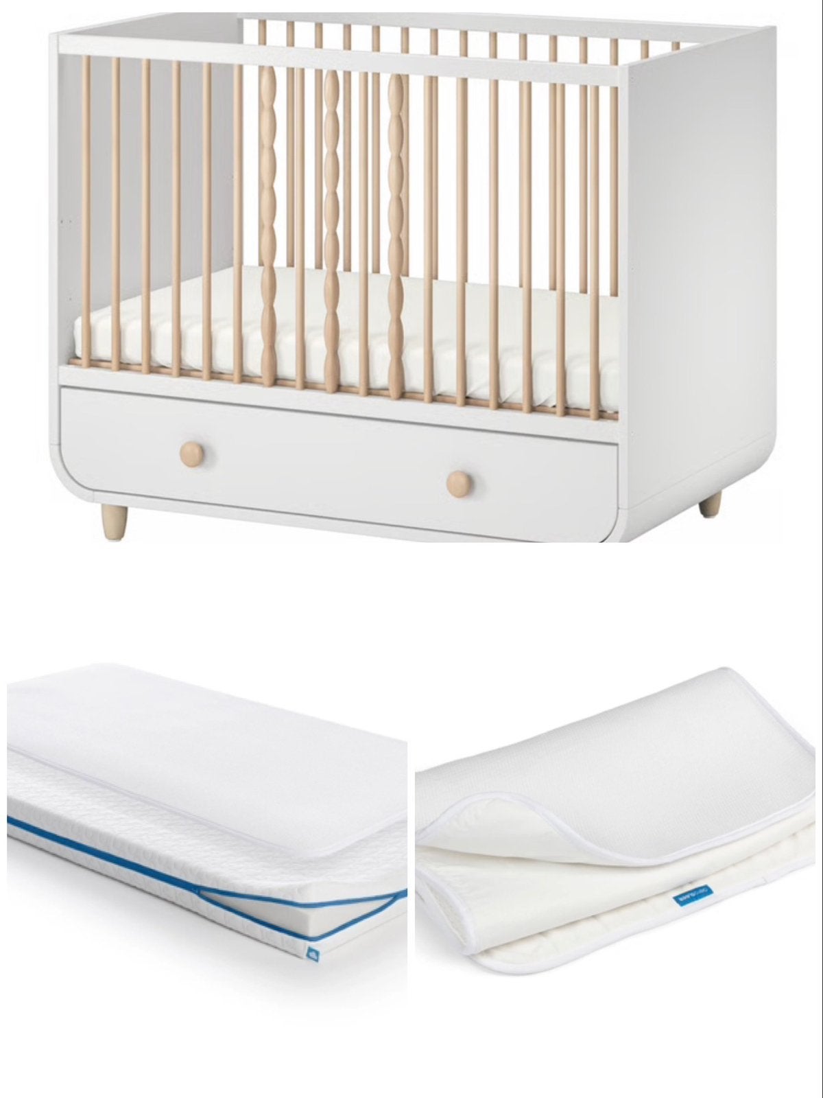 Meegroeibed+matras, matrasbeschermer en hoeslaken aerosleep, Kinderen en Baby's, Kinderkamer | Bedden, Ophalen, Zo goed als nieuw