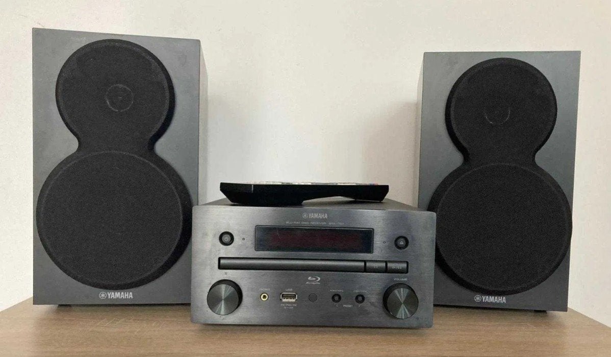 Micro Hi-Fi network Yamaha : blu-ray + 2 enceintes, Audio, Tv en Foto, Stereoketens, Overige merken, Ophalen of Verzenden, Zo goed als nieuw