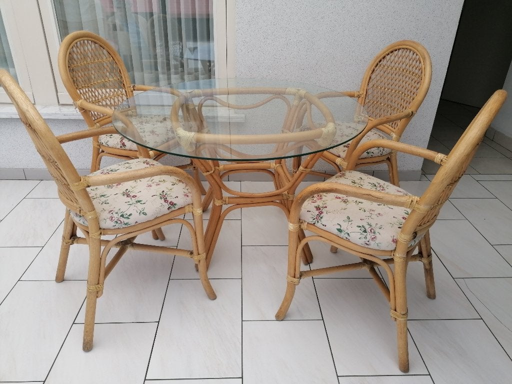 Bamboe tuinset, Ophalen, Gebruikt, Tuinset