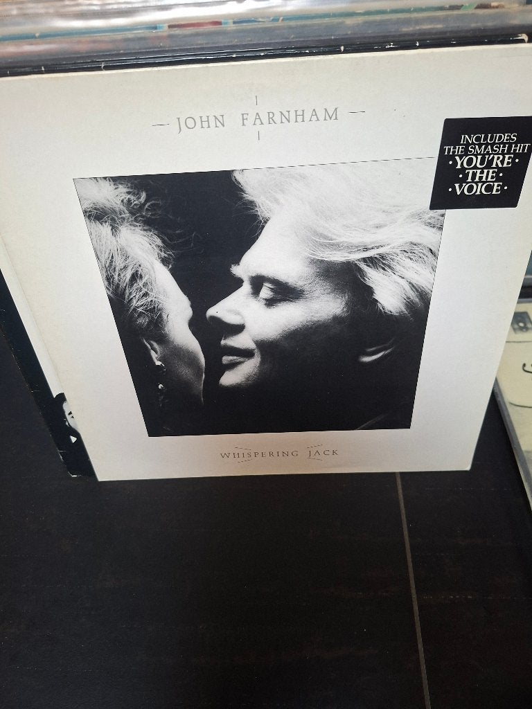 lp - john farnham - whispering jack - vak 10, Cd's en Dvd's, LP, Rock, Ophalen of Verzenden, Zo goed als nieuw