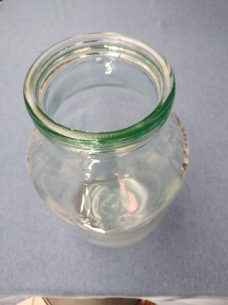 glazen vaas, Ophalen, Gebruikt, Glas, 40 cm