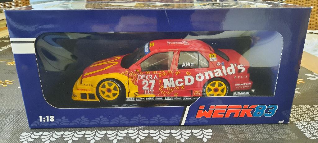 Alfa Romeo 155 V6 #27 McDonald's ITC 1:18, Hobby & Loisirs créatifs, Enlèvement ou Envoi, Neuf, Voiture, Autres marques