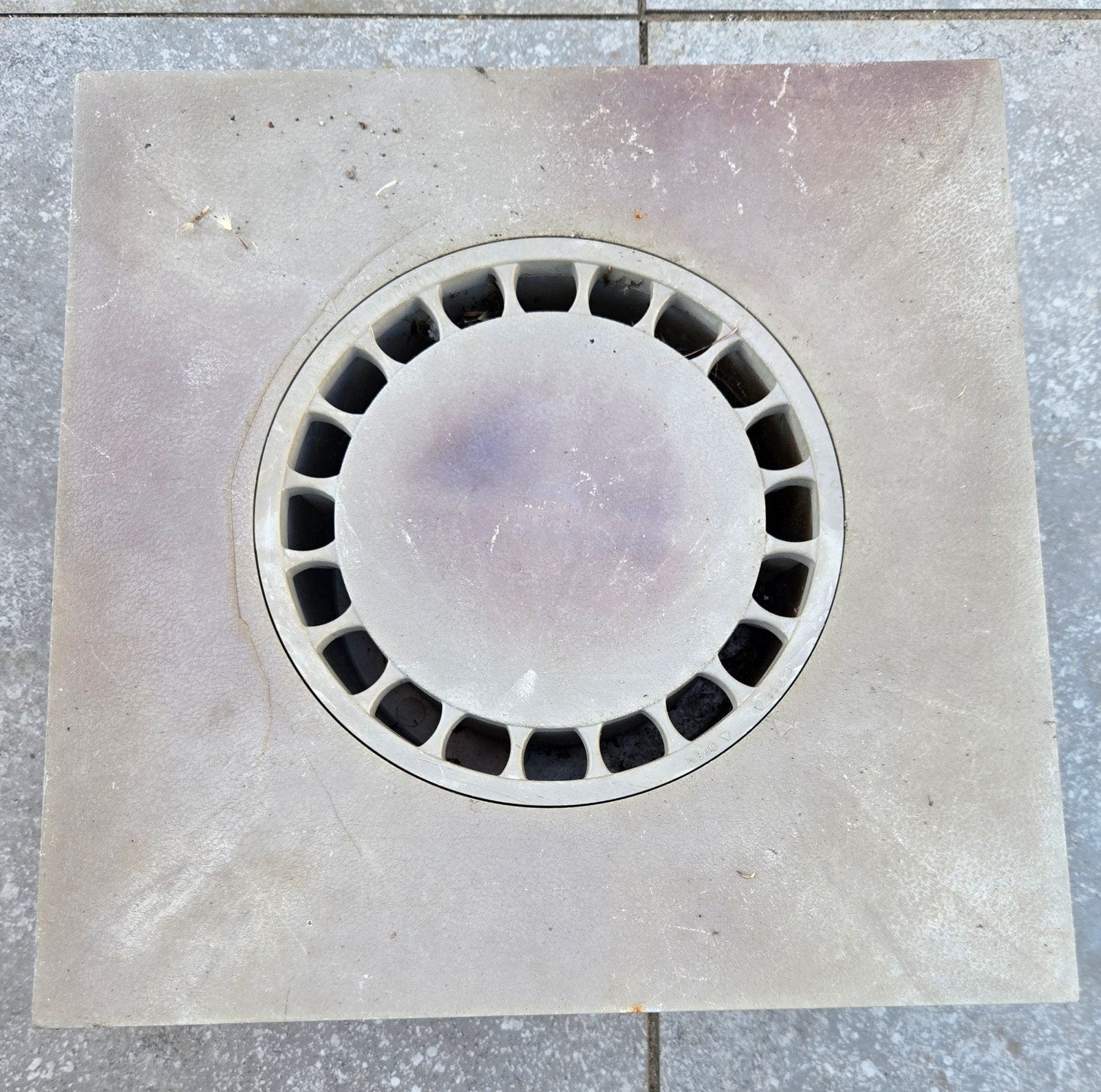 afvoerputje met deksel!, Doe-het-zelf en Bouw, Ophalen, Gebruikt, PVC, Afvoer