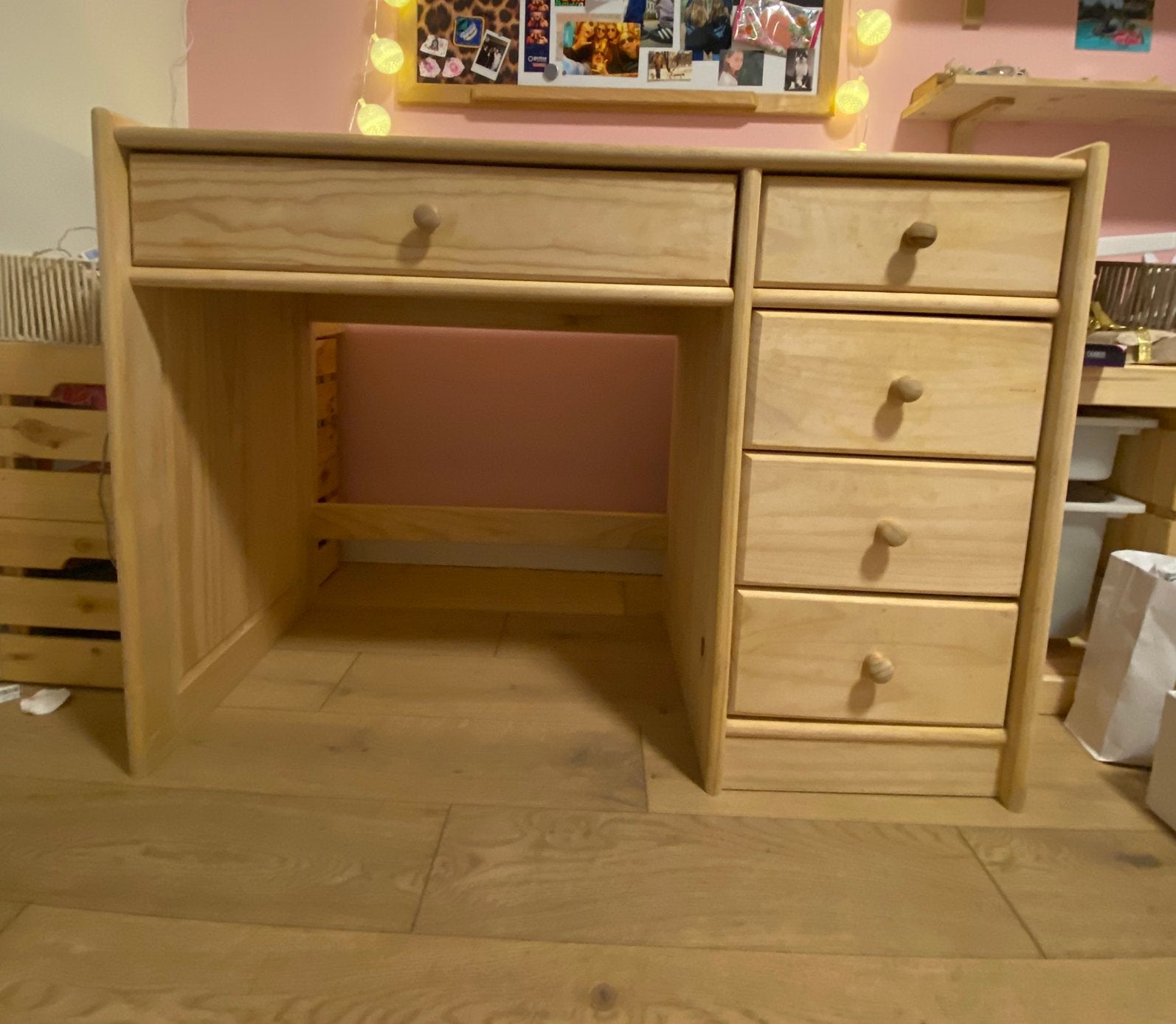 Bureau grenen kind / tiener, Maison & Meubles, Bureaux, 48 cm, Enlèvement, Bois, Scandinave
