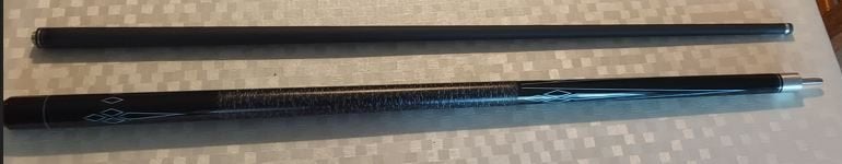 Biljartkeu zwart carbon fiber 11 mm. pomerans., Sports & Fitness, Billards & Billards américains, Envoi
