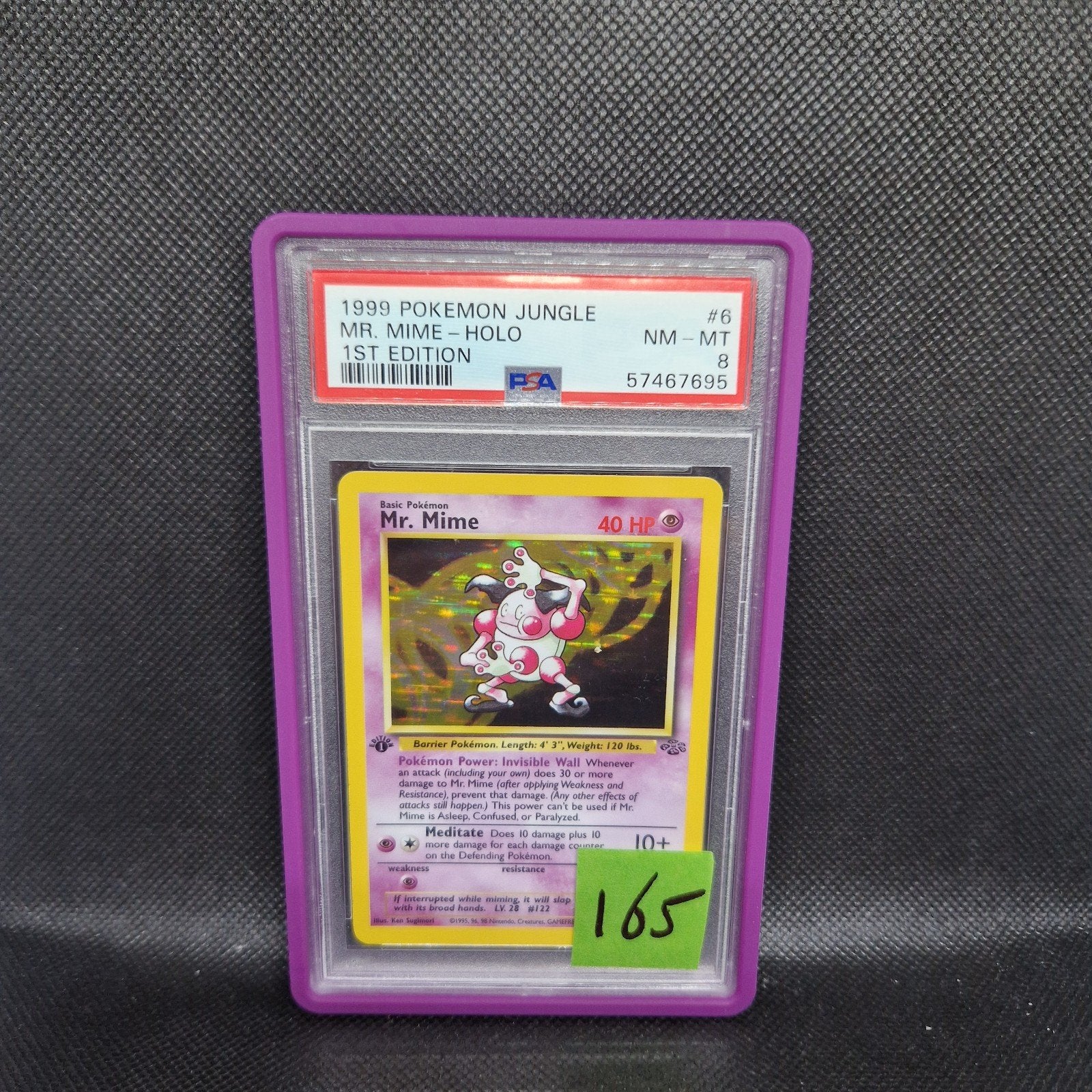 Mr. Mime Holo 1ère édition Jungle PSA 8, Enlèvement ou Envoi