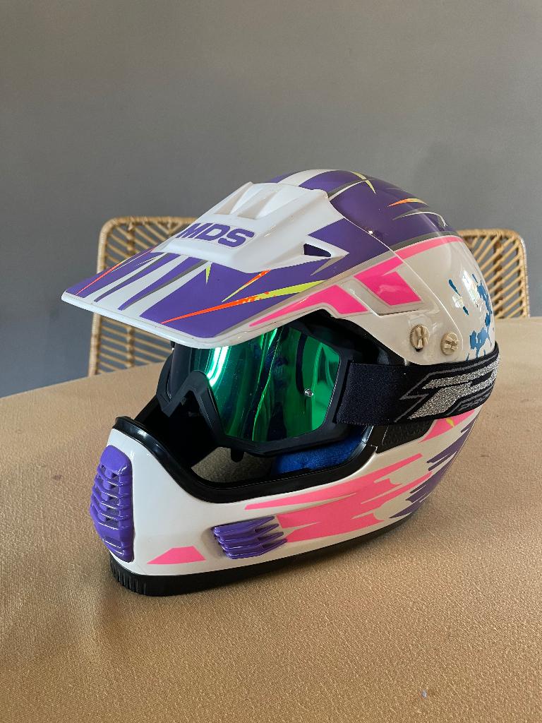 Casque collector MDS enduro 90’ T58, Autres marques, M, Seconde main, Casque off road