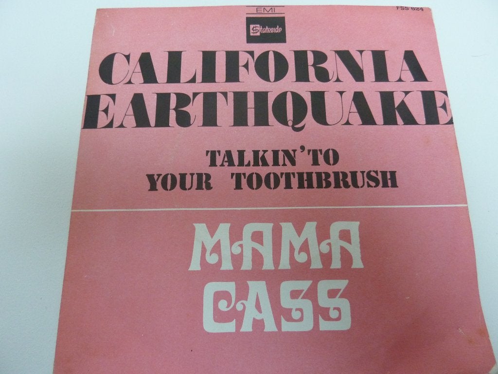 Mama Cass - California Earthquake / Talkin'To Your Toutbrush, Ophalen of Verzenden, Gebruikt