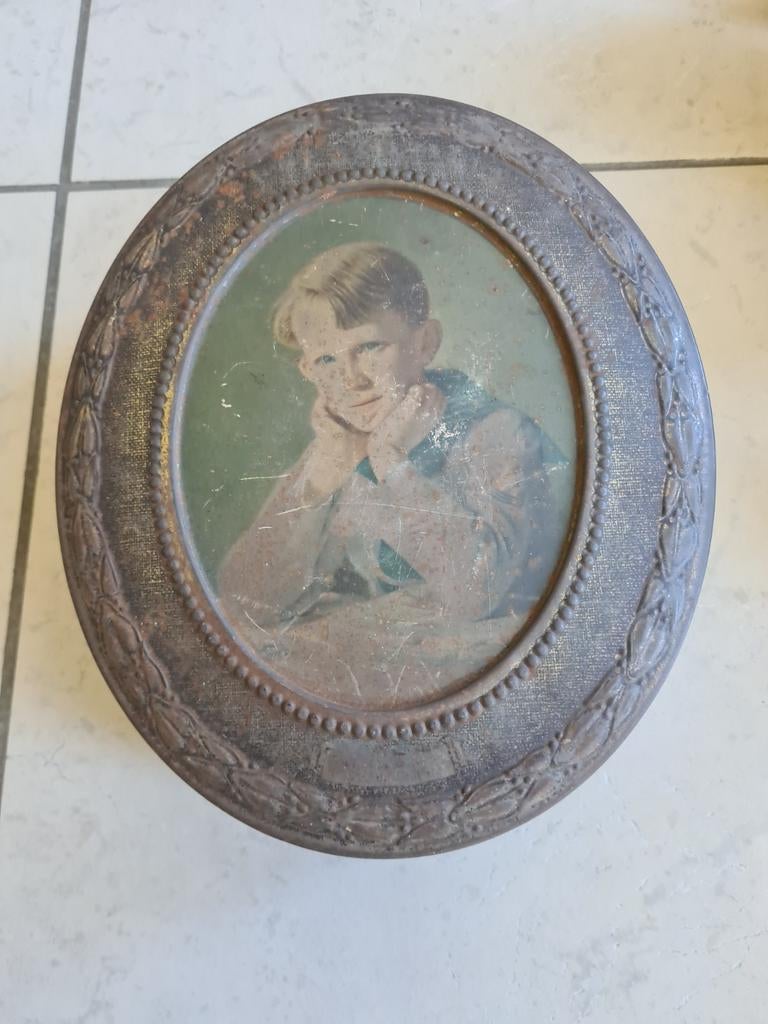 Antieke blikken doos Côte d'Or, Ophalen of Verzenden