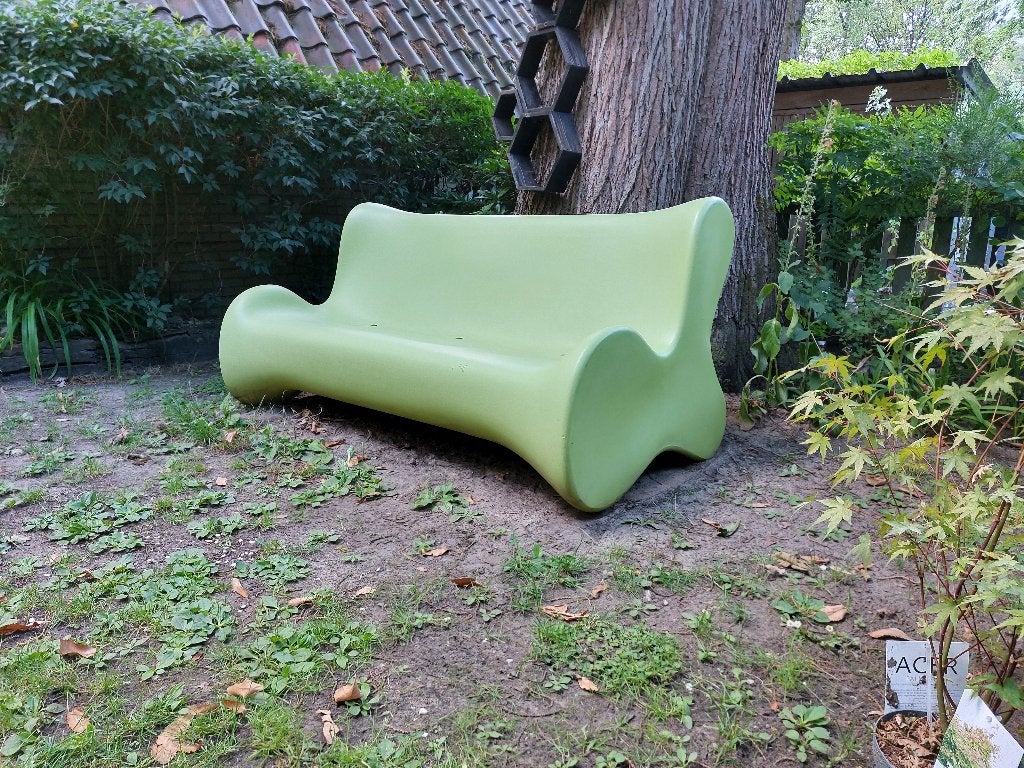 Vondom design tuinbank, Tuin en Terras, Tuinbanken, Ophalen, Gebruikt, Kunststof