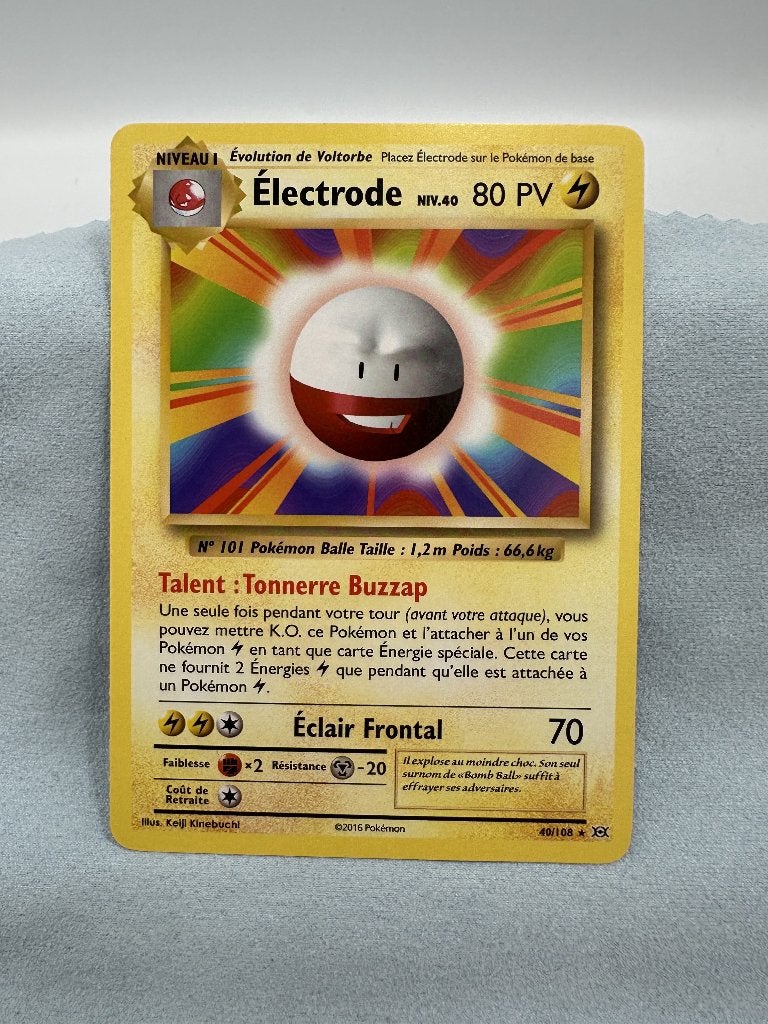 Pokémon Électrode 40/108 - Frans - XY Evolutions, Ophalen of Verzenden, Zo goed als nieuw, Losse kaart