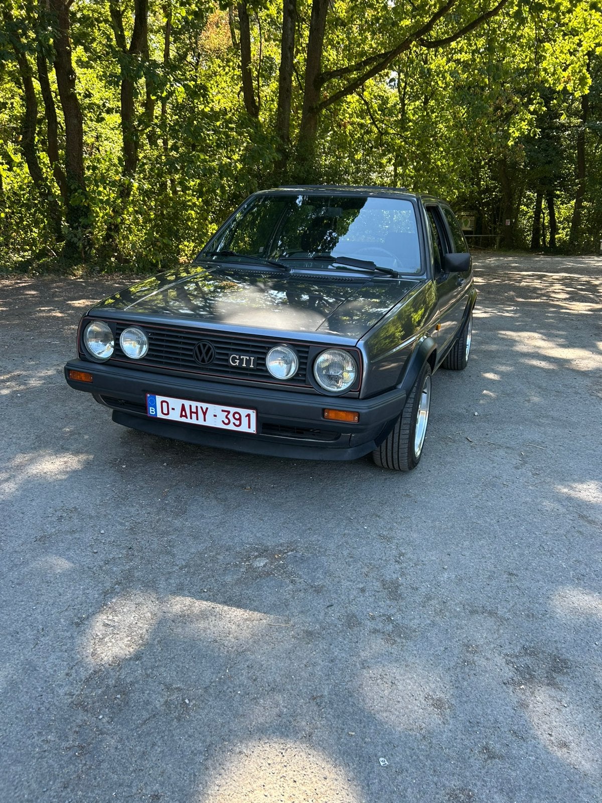 Golf 2 GTI 8S 1984 phase 1 petit carreaux, Autos, Argent ou Gris, Achat, Boîte manuelle, Toit ouvrant