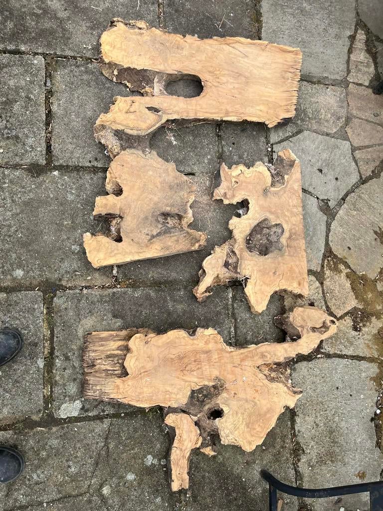 Olijfhout, Ophalen, Zo goed als nieuw