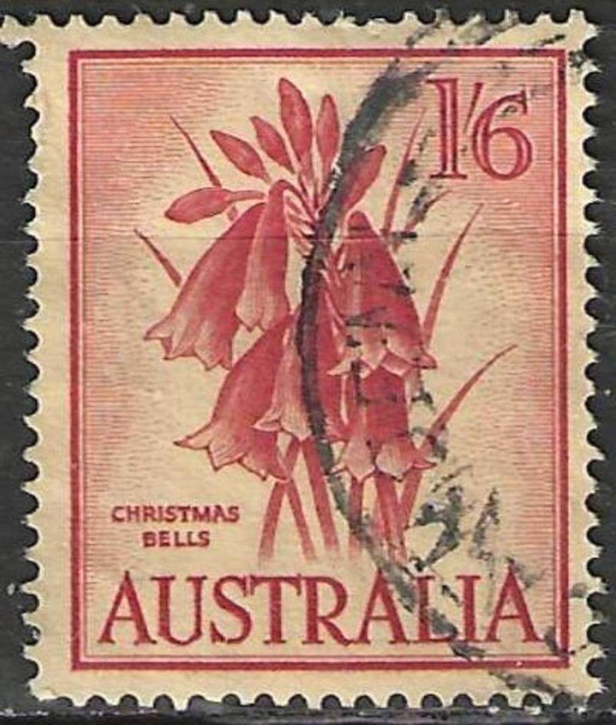 Australie 1959/1961 - Yvert 256 - Cloches de Noël (ST), Timbres & Monnaies, Timbres | Océanie, Envoi, Affranchi