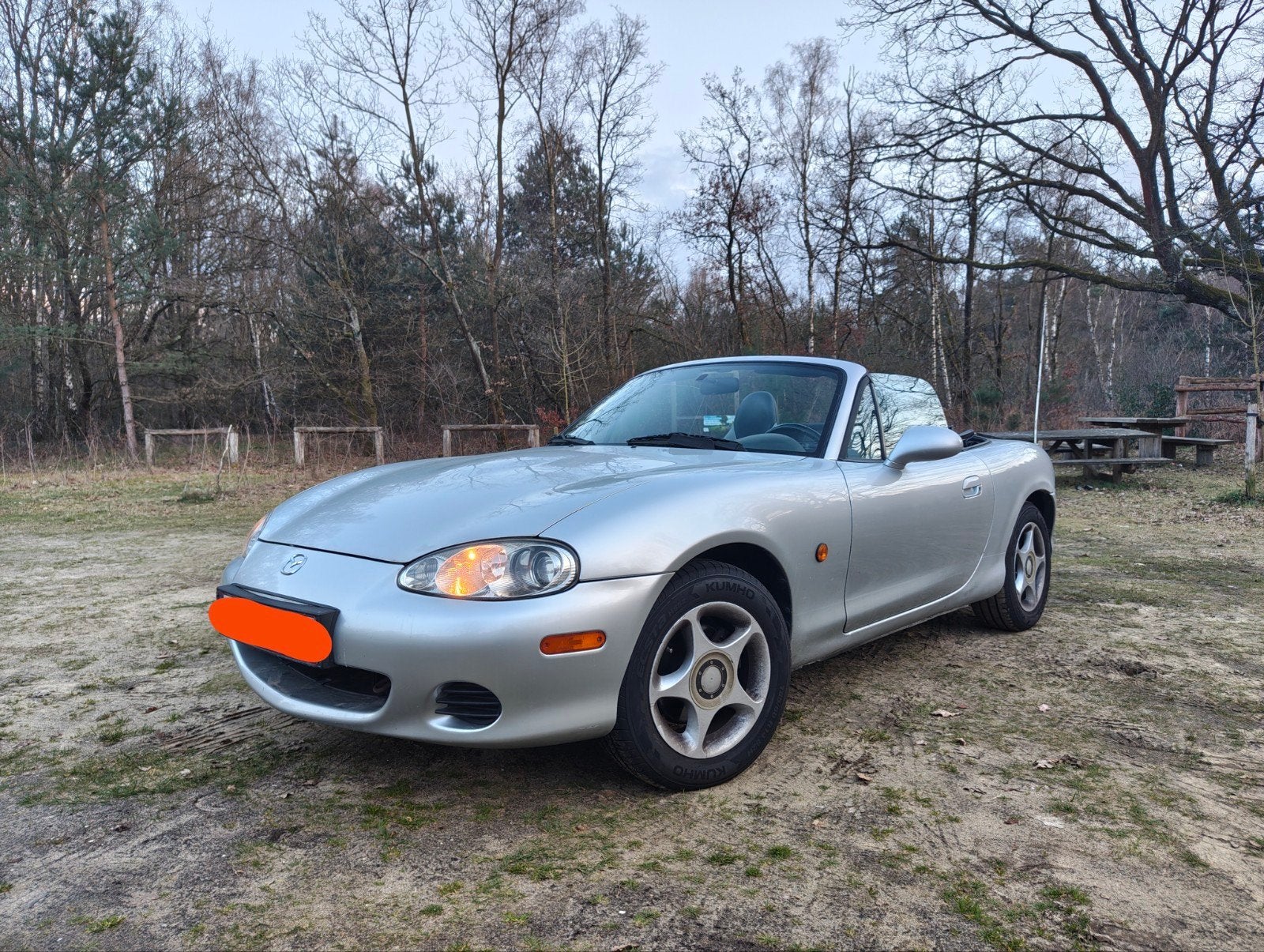 Mazda MX5 NBFL 1.6l 2002, Achterwielaandrijving, 4 cilinders, Cabriolet, Leder