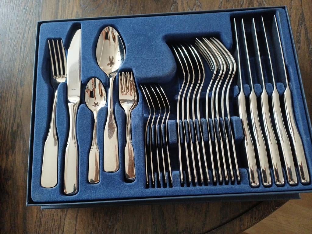 Ménagère complète inox 18/10 – avec coffre, Enlèvement ou Envoi