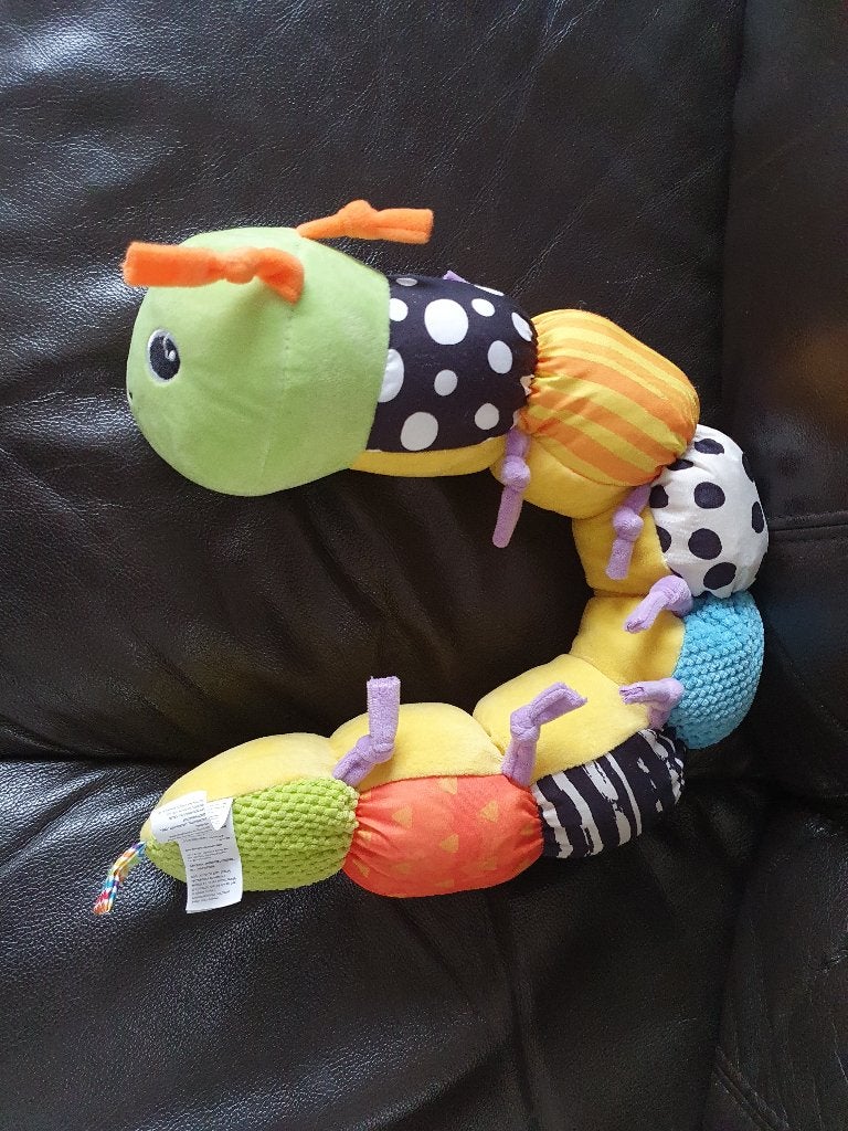 Rups: grijpspeelgoed, rammelaar, knuffel van Sinsay, Ophalen of Verzenden, Gebruikt, Oranje