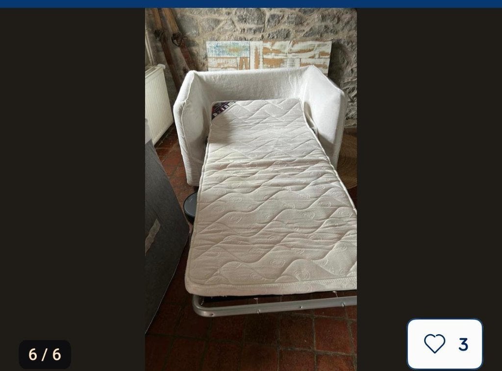 FAUTEUIL-LIT PLIANT DE QUALITE, 150 cm ou plus, Moins de 150 cm, Une personne, Enlèvement
