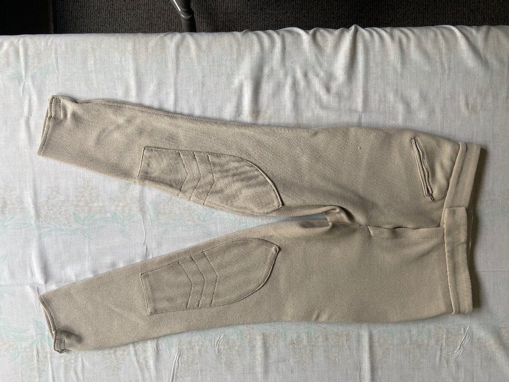Rijbroek beige M 152/158, Dieren en Toebehoren, Gebruikt, Kinderen, BR, Ophalen of Verzenden
