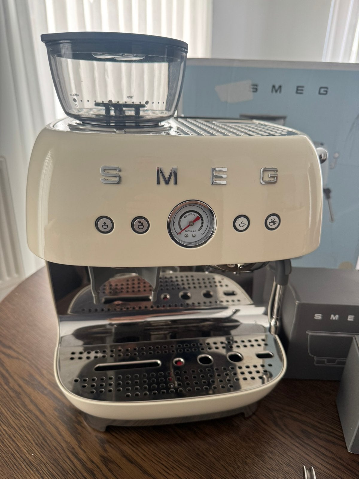 SMEG - Espressomachine - Koffiezetapparaat - Spotprijs, Ophalen of Verzenden, Zo goed als nieuw
